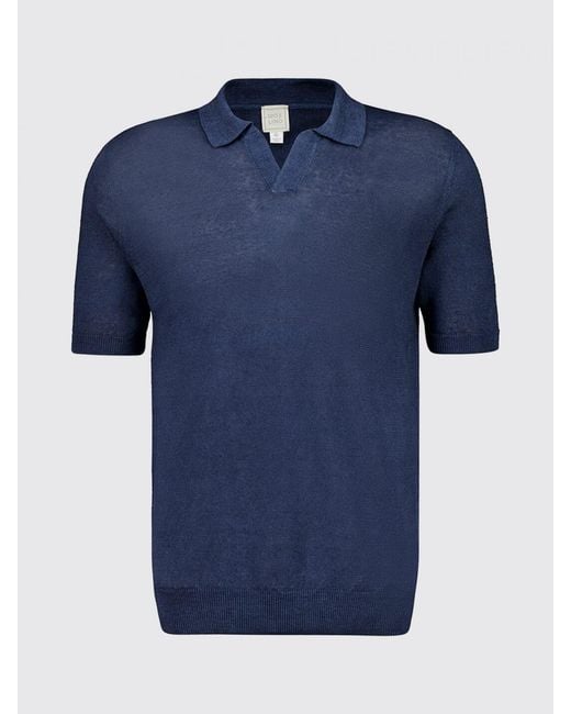 120% Lino Blue T-Shirt for men