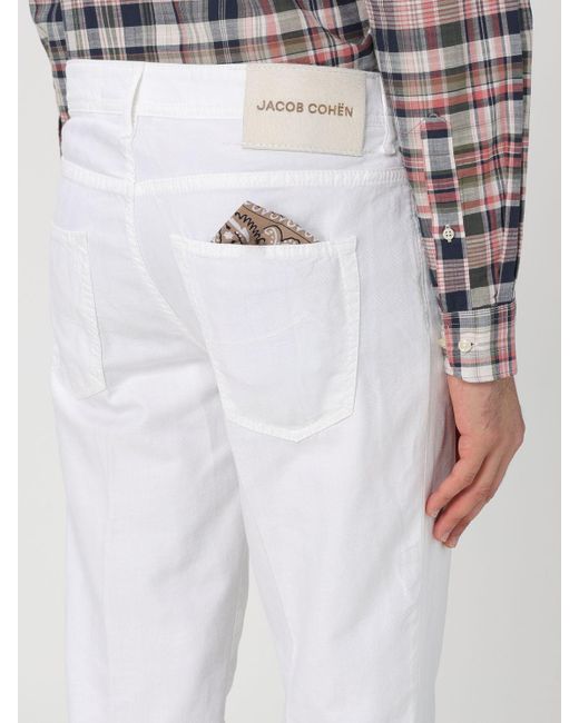 Jacob Cohen White Jeans for men