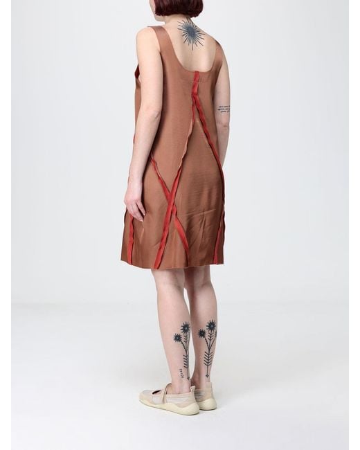 MM6 by Maison Margiela White Cupro Blend Mini Dress