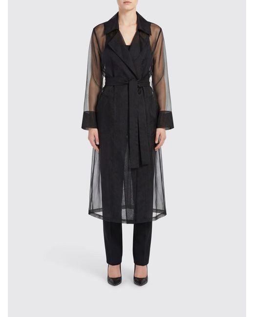 FEDERICA TOSI Black Trenchcoat Damen