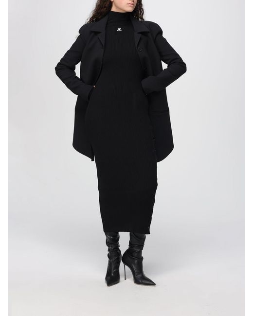 Manteau Femme Courreges en coloris Black