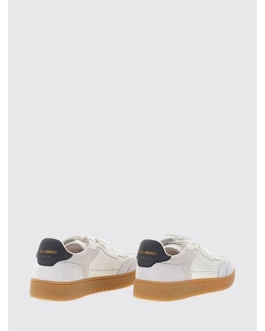 Axel Arigato White Dice T-Toe Leather Sneakers With Contrast Details for men