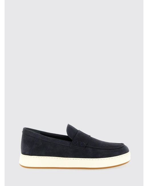 Hogan Blue H-Tv Suede Loafers for men