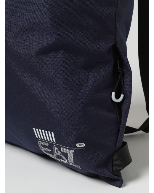 EA7 Blue Backpack for men