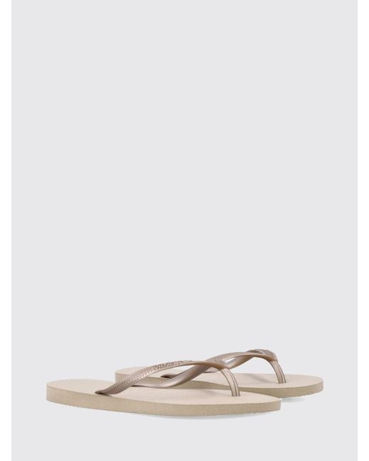 Havaianas Multicolor Slim Rubber Thong Sandals With Low Heel And Tone-On-Tone Logo