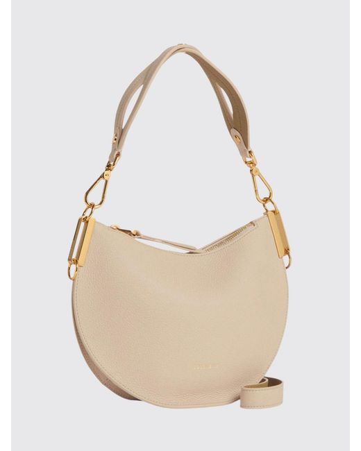 Coccinelle White Sunup Grained Leather Bag