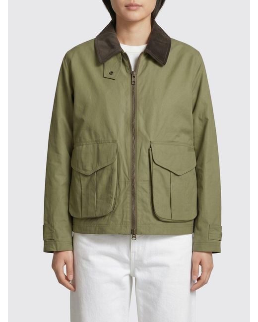 Filson Green Short Waxed Cotton Work Jacket
