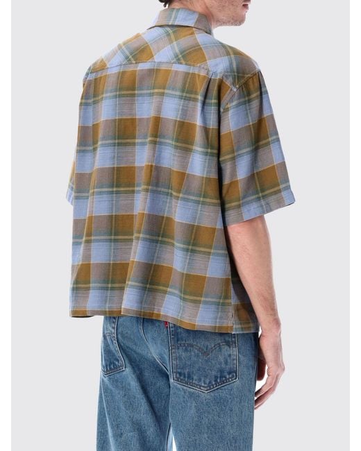 Levi's Blue Checked Cotton Shirt for men