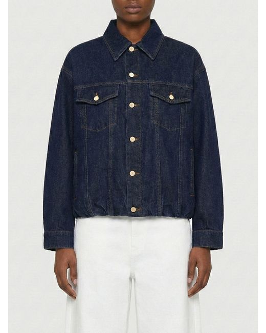 7 For All Mankind Blue Denim Jacket