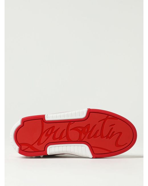 Sneakers Astroloubi in pelle e mesh di Christian Louboutin in Red