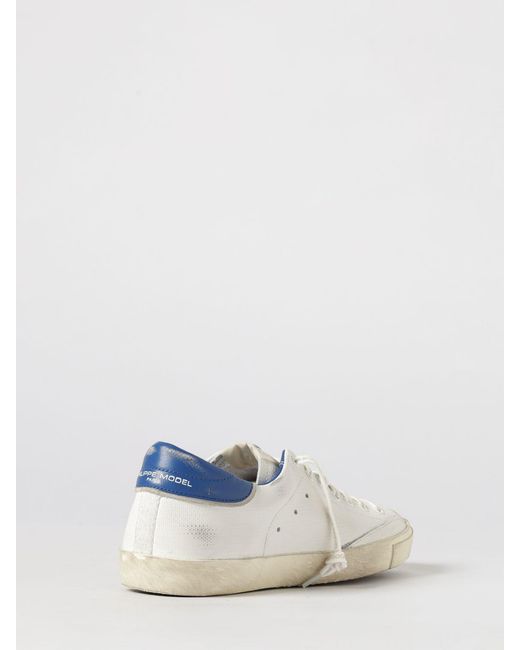 Philippe Model White Prsx Suede Sneakers for men