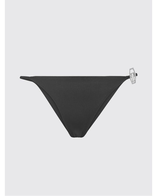 Philipp Plein Black Pp Crystal Bikini Brief Swimsuit