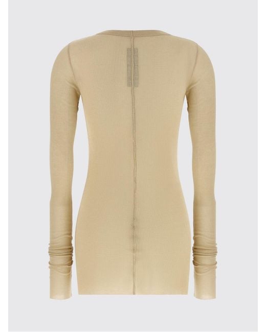 Rick Owens Blue Silk And Viscose Knit Top