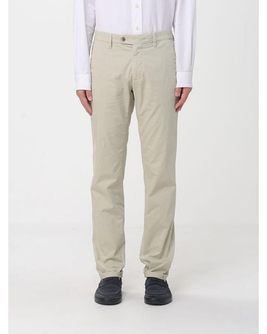 Mason's Natural Cotton Stretch Chino Trousers for men