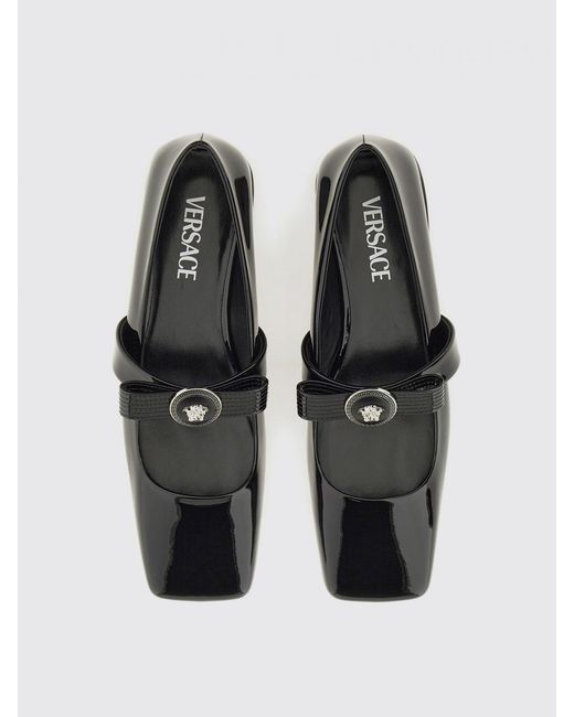 Versace White Flat Shoes