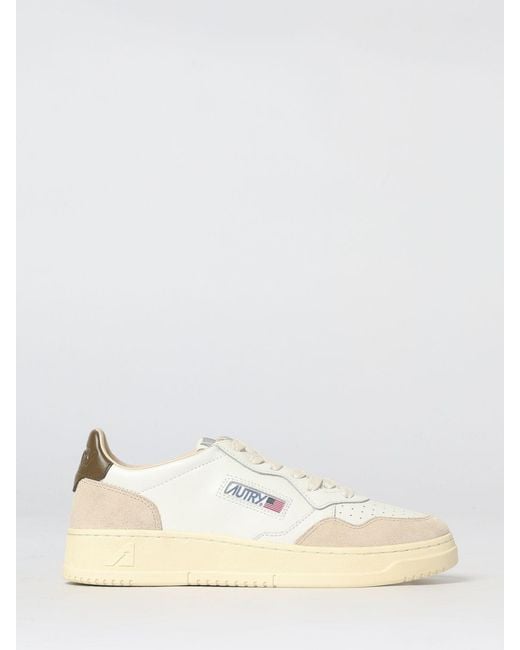 Autry Natural Medalist Low Leather Sneakers for men