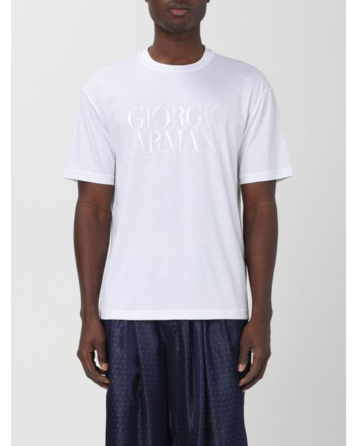 Camiseta Giorgio Armani de hombre de color White