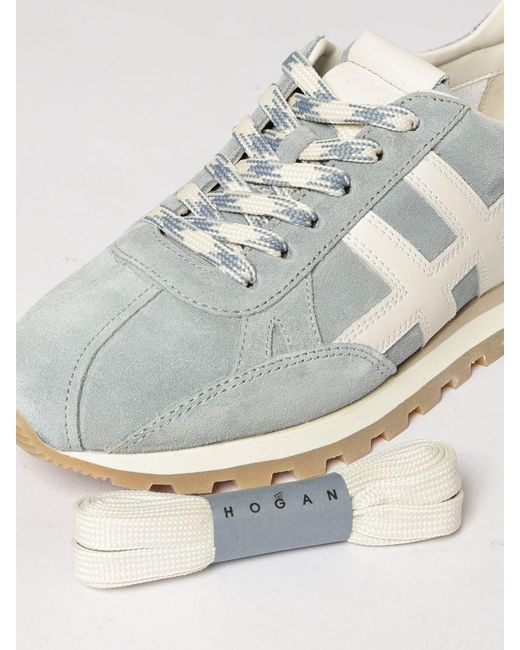 Hogan White 86Er Suede Sneakers