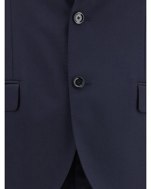 Lardini Blue Single-Breasted Virgin Wool Suit for men