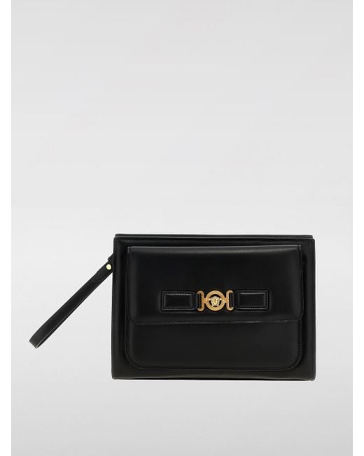 Versace Black Pocket Square for men