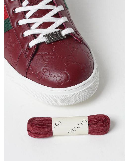 Gucci Red Ace Sneakers for men