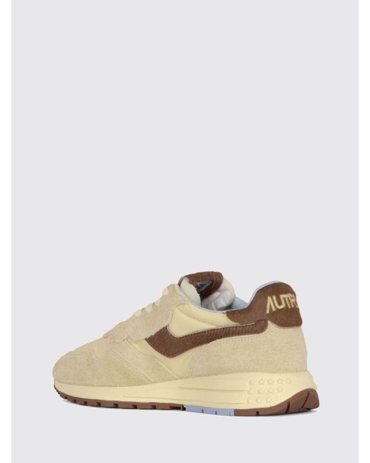 Autry Natural Reelwind Suede And Nylon Sneakers