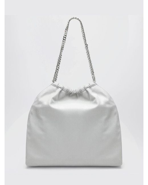Stella McCartney Gray Falabella Faux Suede Bag