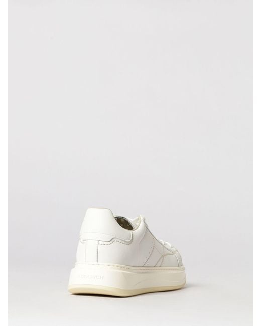 Woolrich White Arrow Leather Sneakers for men
