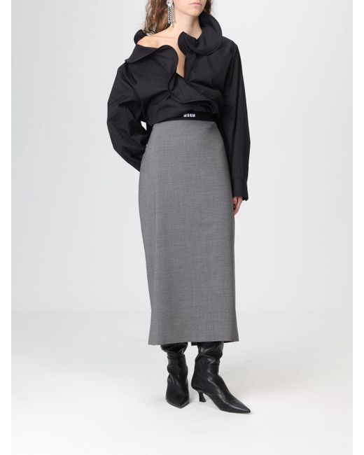 MSGM Gray Skirt