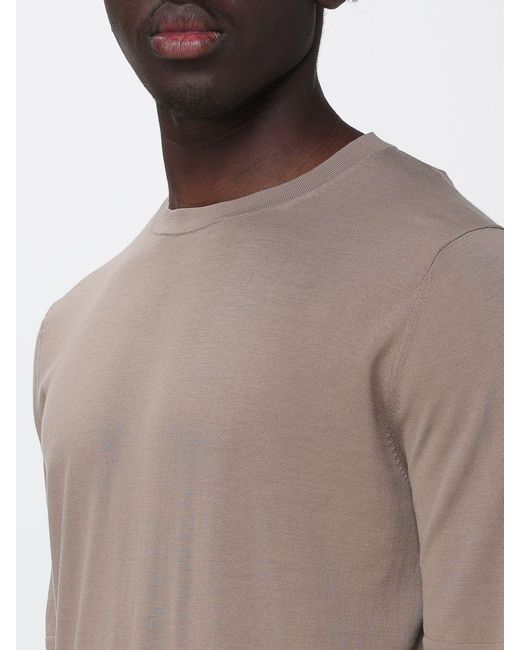 Ballantyne Gray Basic Cotton T-Shirt for men