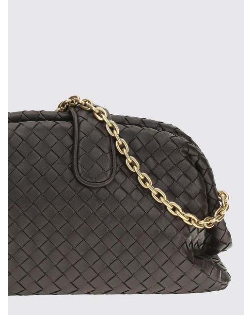 Bottega Veneta Black Lauren 1980 Intrecciato Lambskin Clutch With Strap