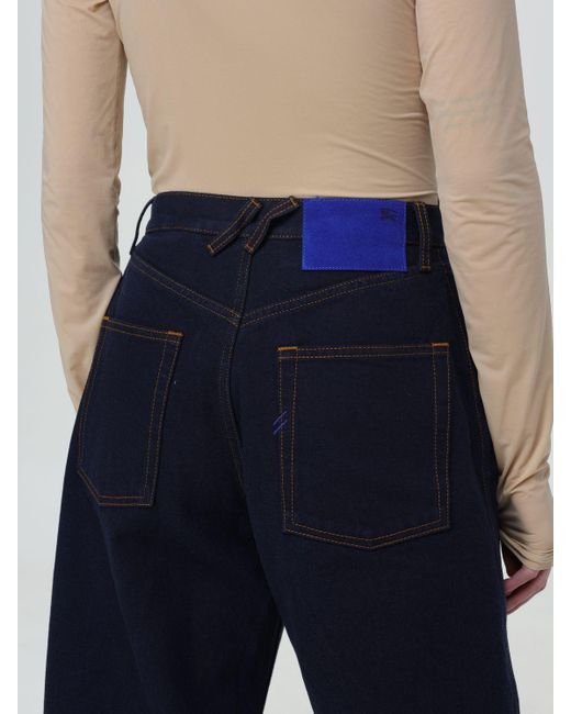 Jeans in denim con dettagli stampati di Burberry in Blue