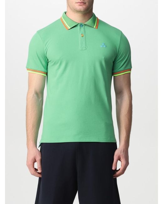 Peuterey Green Polo Shirt for men