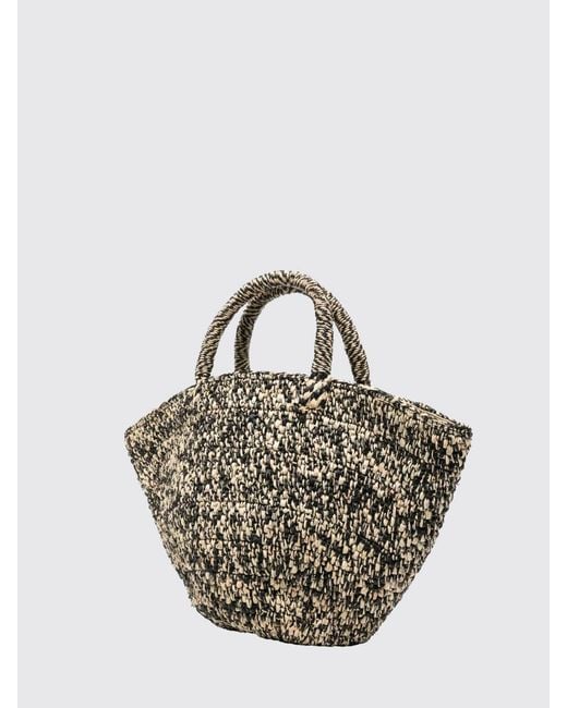 IBELIV Metallic Ela Raffia Tote Bag