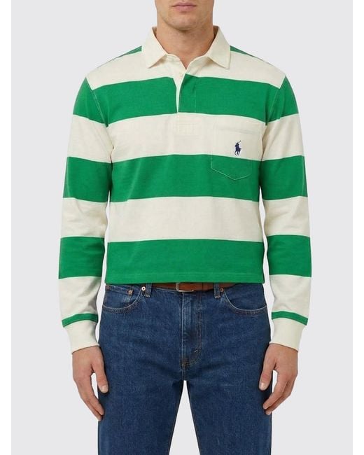 Polo Ralph Lauren Green Cotton Polo Shirt for men