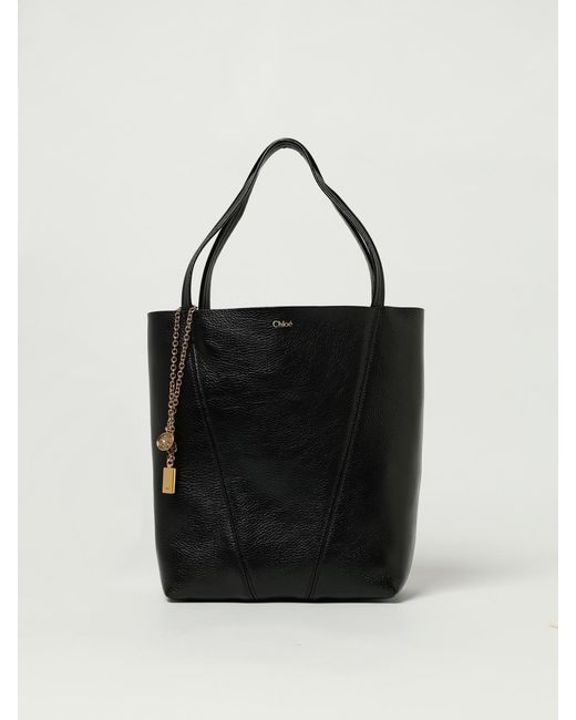 Chloé Black ChloÉ Spin Hammered Leather Bag