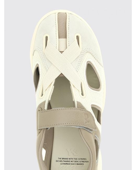 Y-3 Natural Gsg9 Mesh And Leather Sandals for men