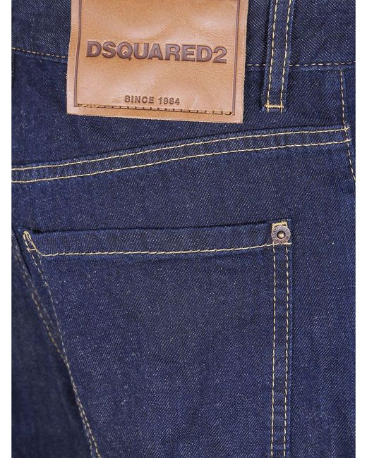 DSquared² Blue Straight Jeans
