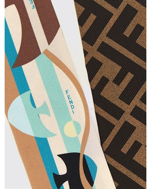 Fendi Blue Scarf