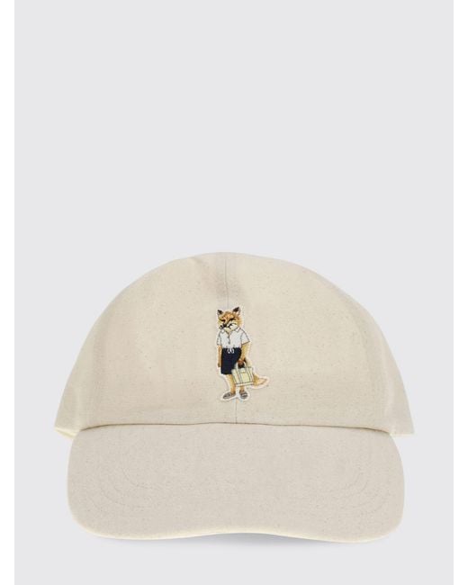 Maison Kitsuné Natural Maison KitsunÉ Dressed Fox Cotton Hat