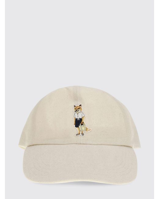 Maison Kitsuné Natural Maison KitsunÉ Dressed Fox Cotton Hat