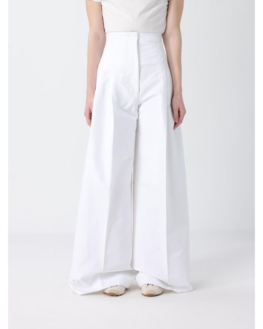 Jacquemus White Cotton Palazzo Trousers