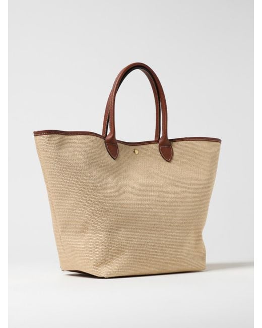 Borsa Tote Le Panier Pliage di Longchamp in Natural