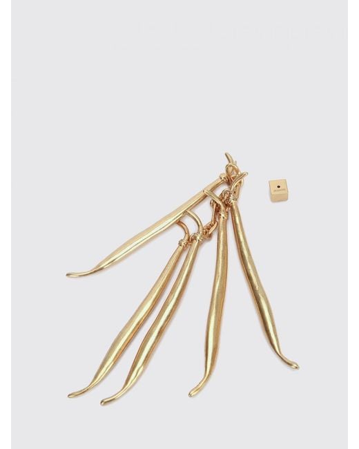 Pendientes Haricots De Latón Jacquemus de color White
