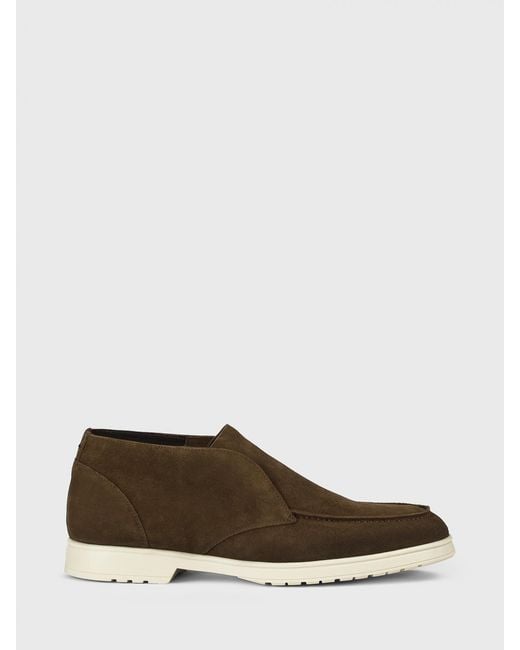 Doucal's Brown Suede Desert Boots for men