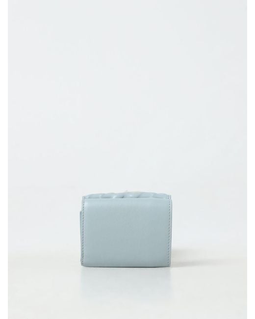 Fendi Blue Micro-Trifold-Portemonnaie Baguette