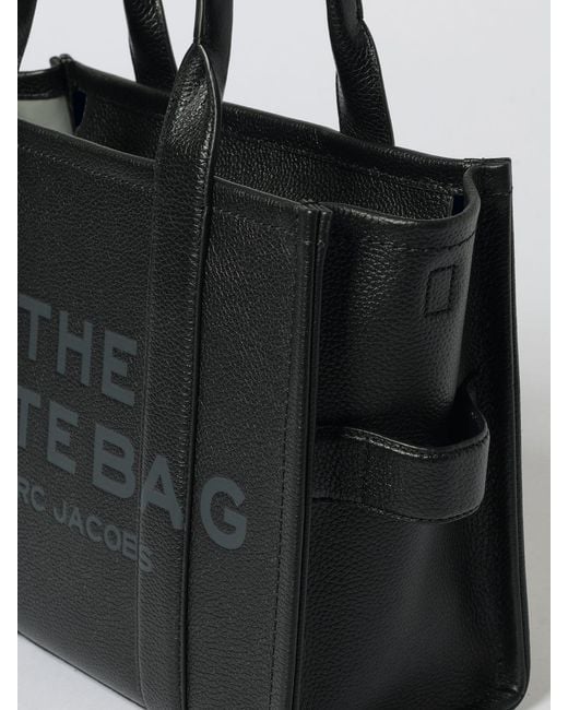 Marc Jacobs Black The Tote Bag Medium Leather Bag