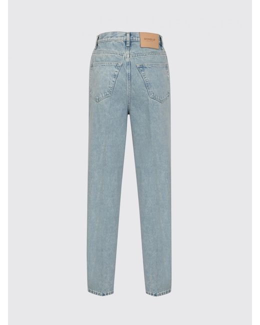Dondup Blue Cropped Denim Trousers