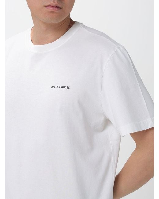 Golden Goose Deluxe Brand White Journey Regular Cotton Jersey T-Shirt for men