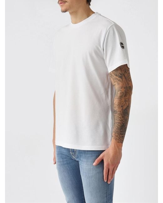Colmar White Basic Cotton T-Shirt for men